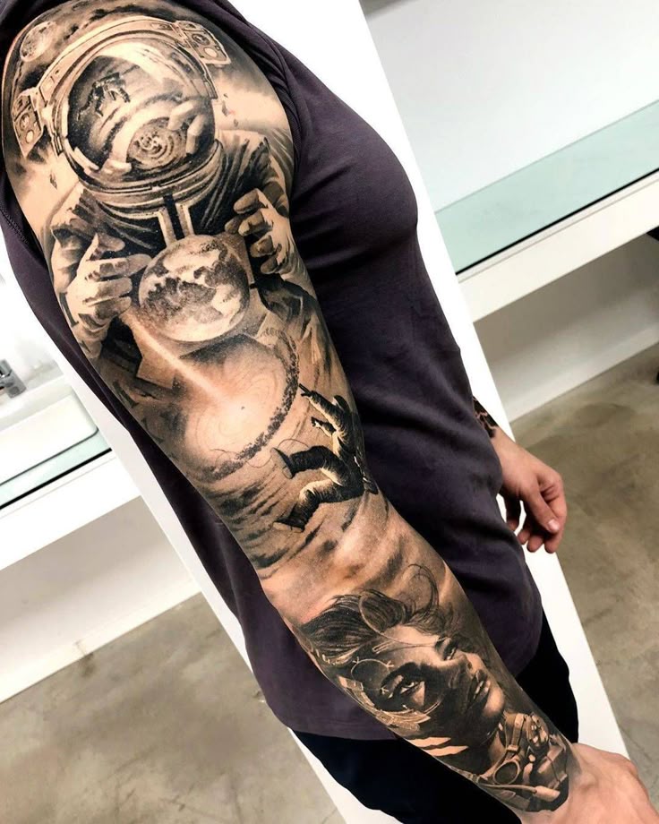 Realism Full Sleeve Tattoos