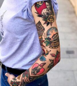 Traditional Full Sleeve Tattoos
